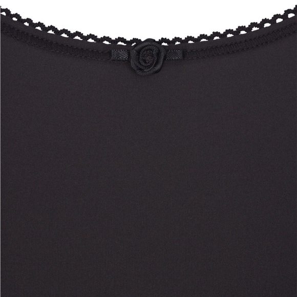 SKIMS Fits Everybody Picot SKIMPY SCOOP BRALETTE Color Onyx/Black Size Small NWT - Picture 7 of 7